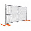 Construction Station Mobile Site Hire Fence Rent Panel Temporary Fence Chain Link Filled Stands Feet Bottom Base Clips